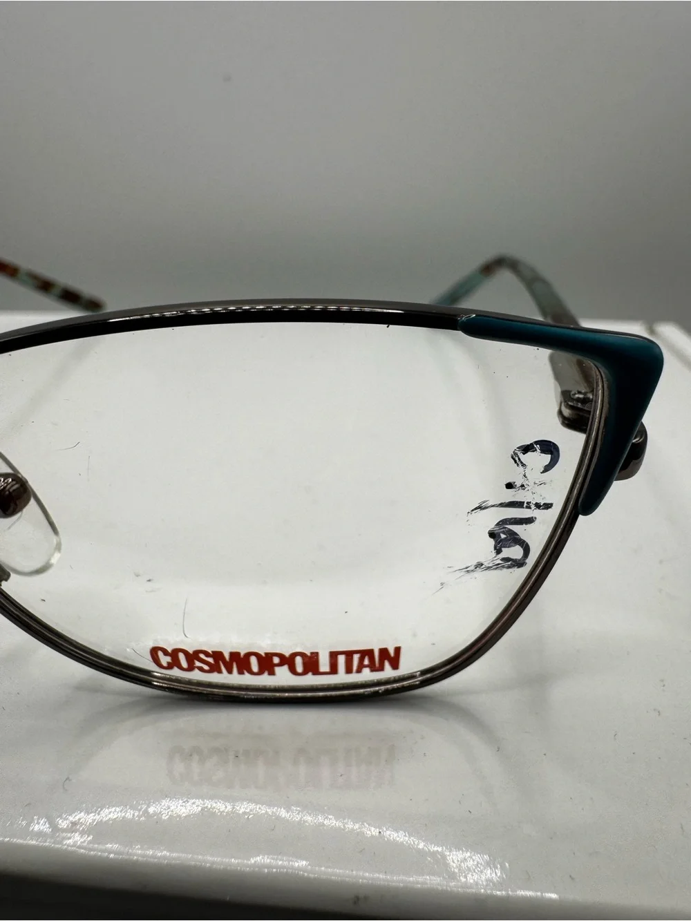 Cosmopolitan Emerlyn Eyeglasses Frames 52-16-135 Turquoise Dark Gun Tortoise Wom